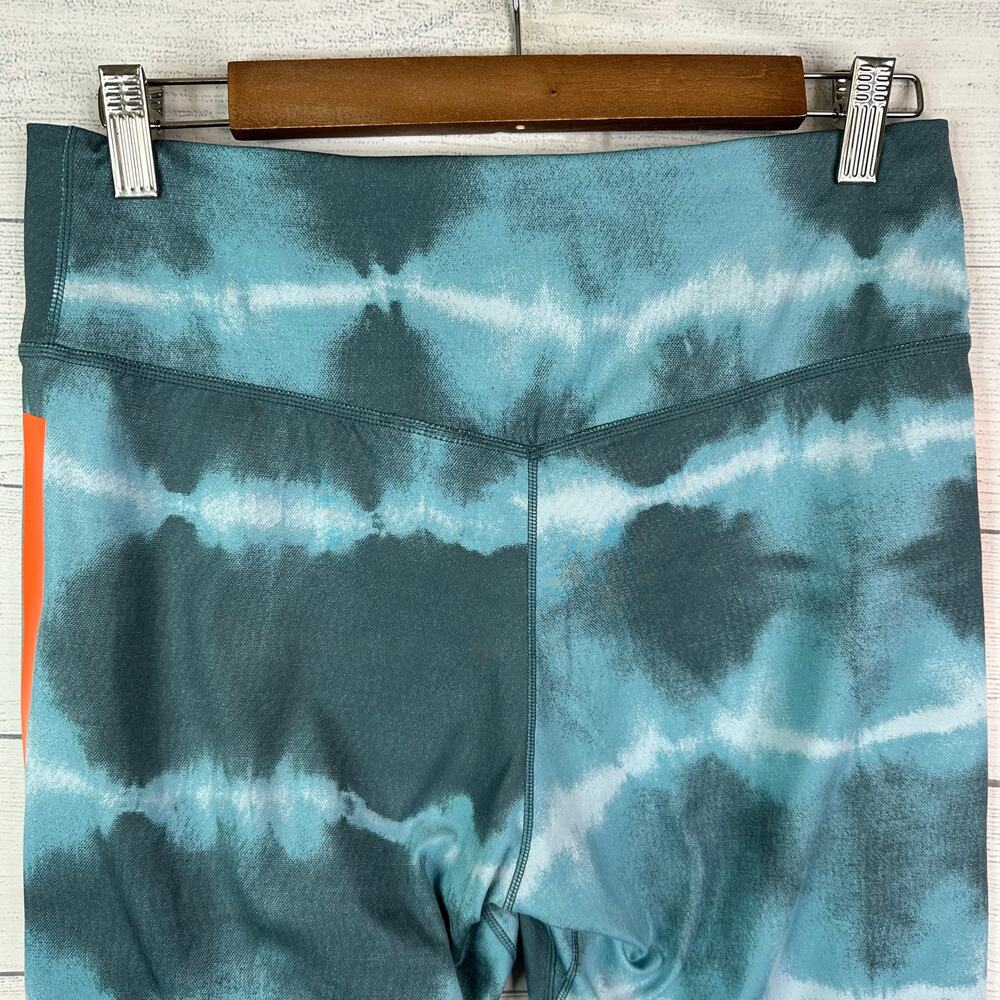 Nike One Womens size Large Dri Fit Luxe Training Shorts Blue Orange Stripe - Picture 5 of 7
